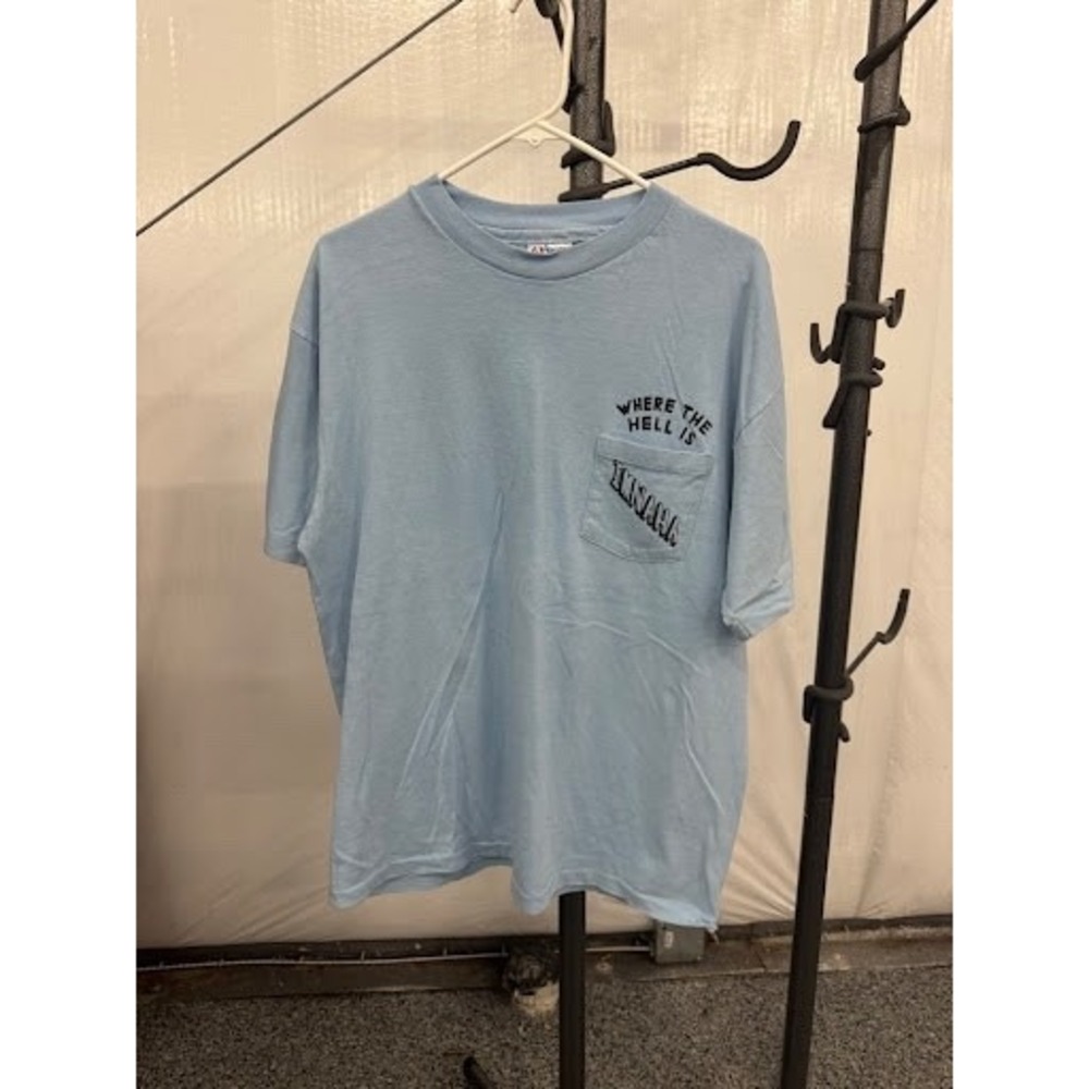 Vintage Hanes Beefy-T Imnaha Oregon Shirt - XL - Light Blue - Made in USA